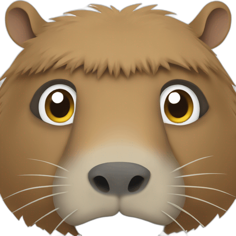 constructor capybara face emoji