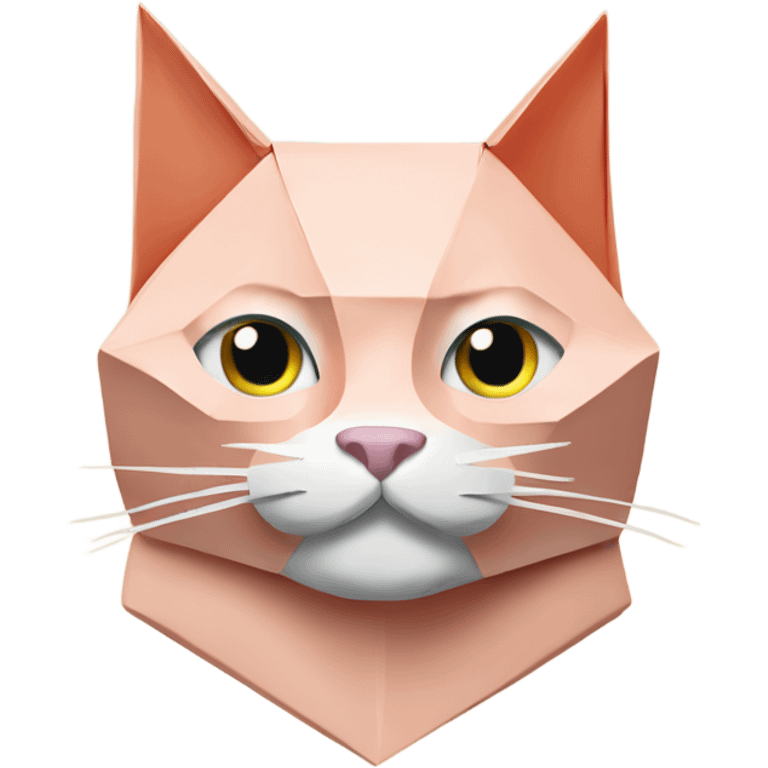 cat origami saumon emoji