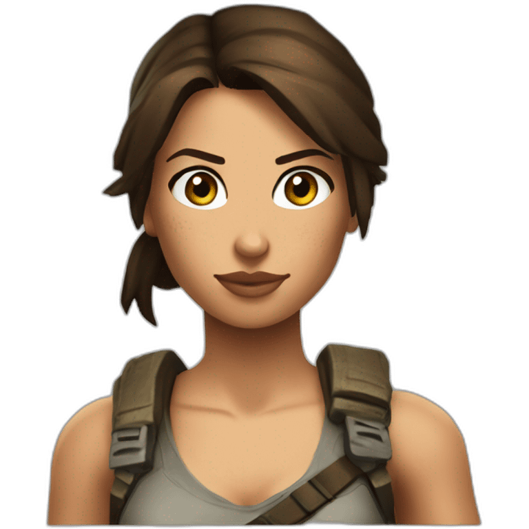 Lara Croft emoji