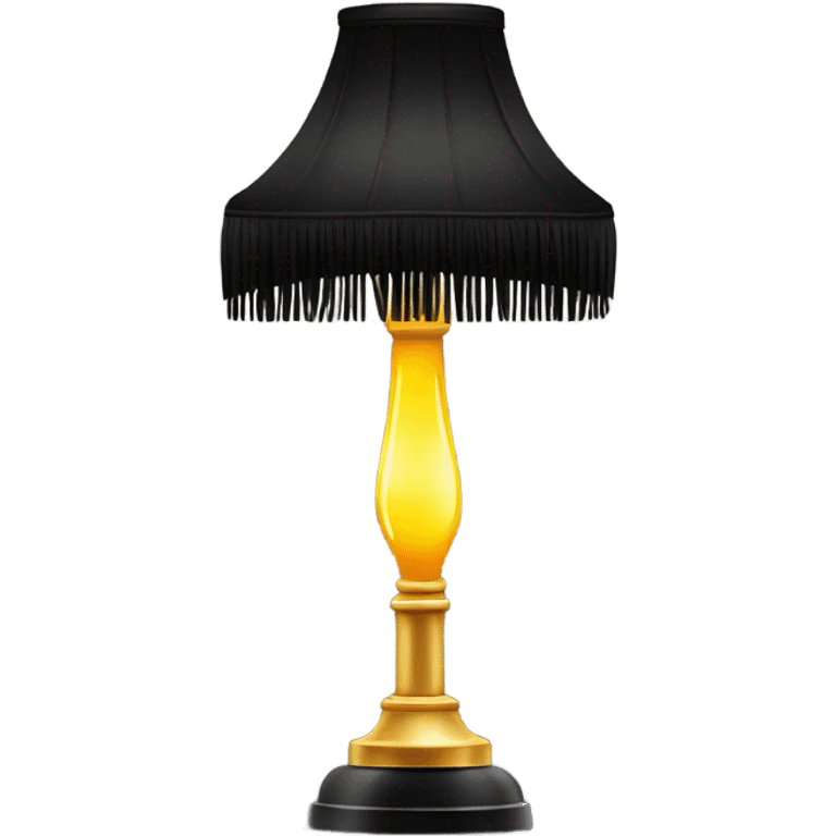 Leg lamp from the movie emoji