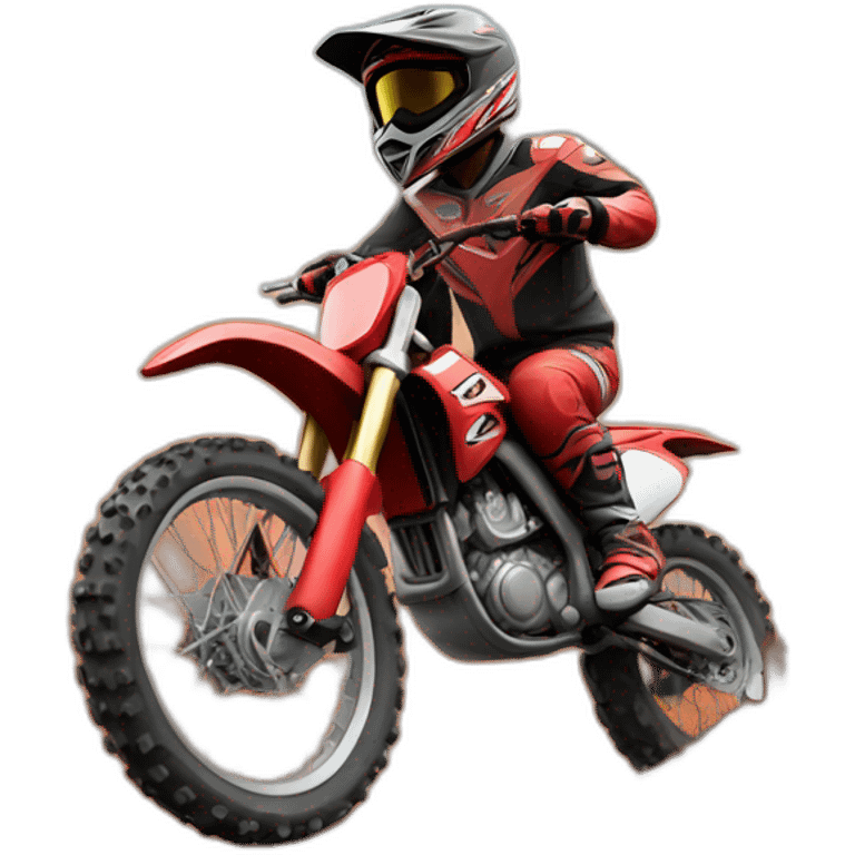 red dirt bike emoji