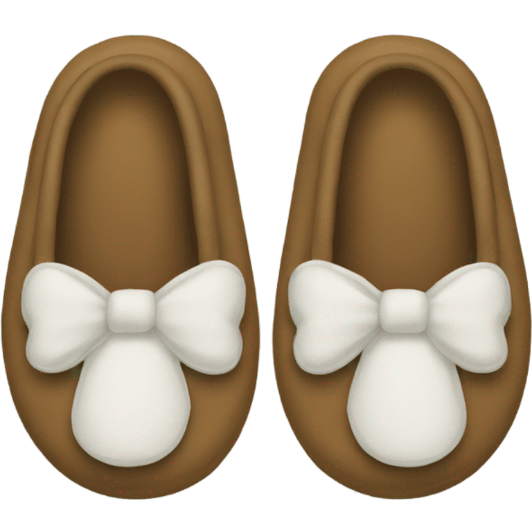 slippers design shaped like letter h emoji