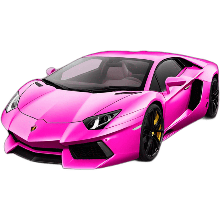 lamborghini aventador pink emoji