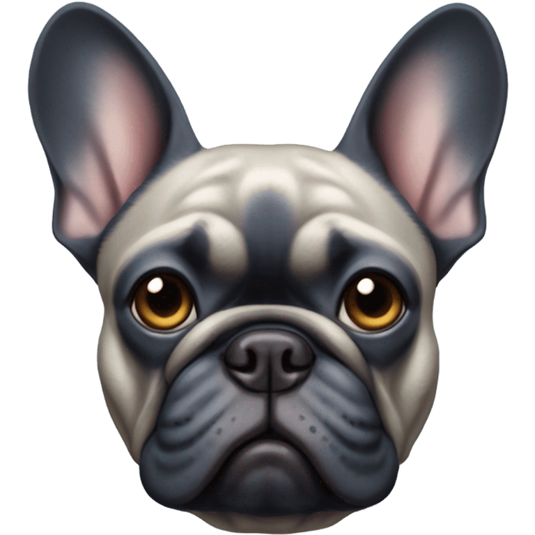 blue french bulldog  emoji