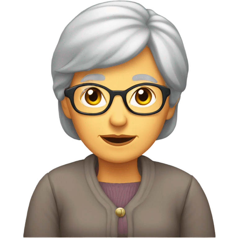 grandma back emoji