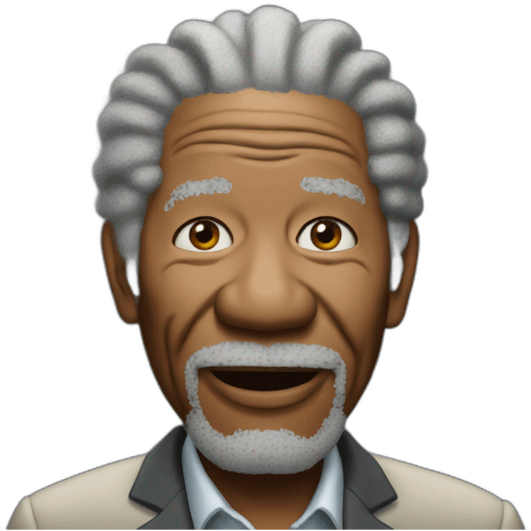 Morgan Freeman saying 'no' emoji