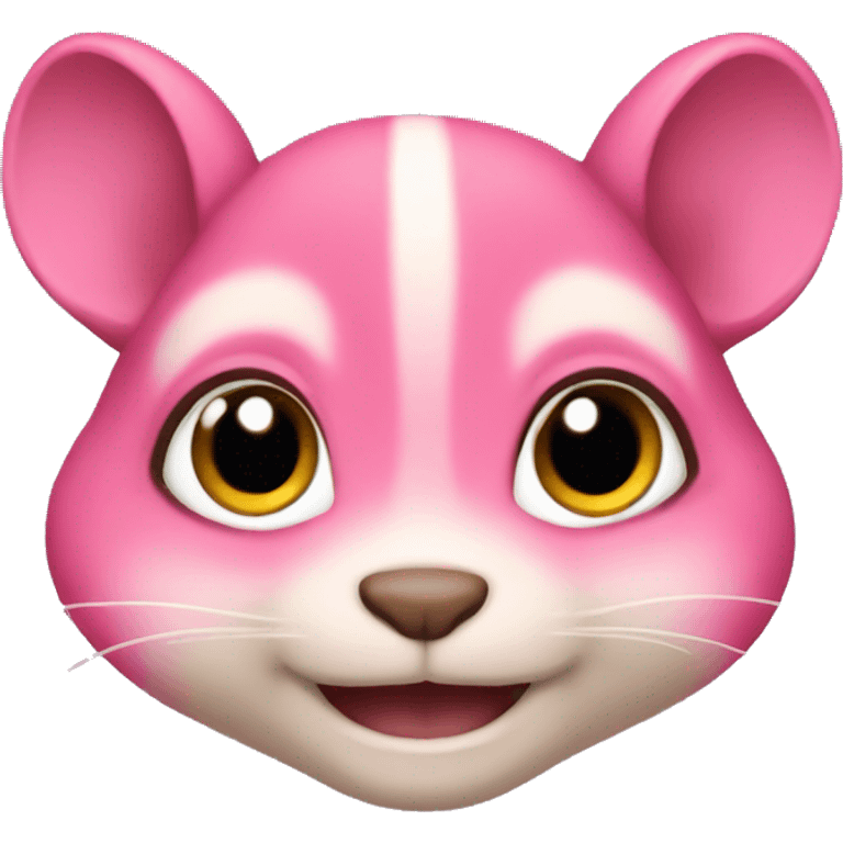 Pink chipmunk emoji