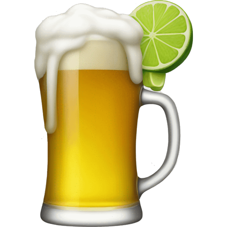 beer with a lime emoji