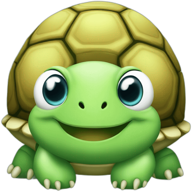 Cute little chubby Turtle  emoji