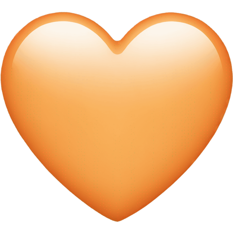 light orange heart emoji