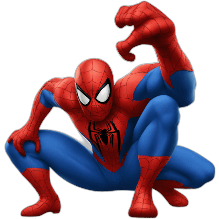 Spider man sur super man emoji