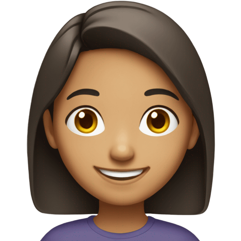 smiling mixed hispanic girl emoji