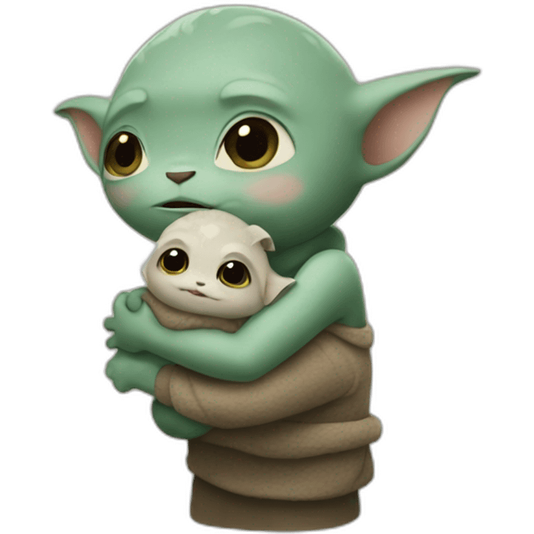 Grogu hug emoji