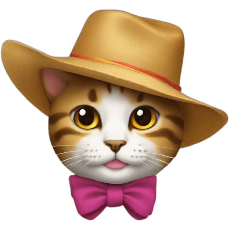 gato con sombrero emoji