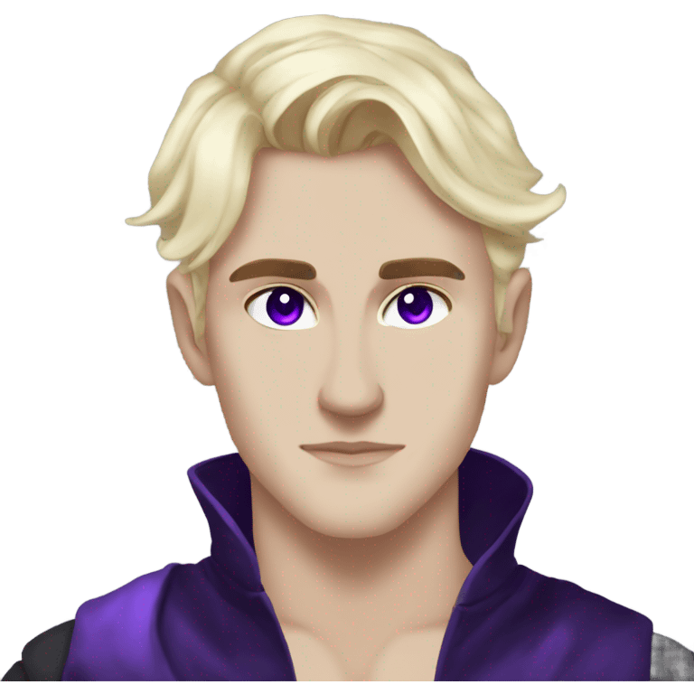 Rhysand from ACOTAR, faerie, pointed ears, purple eyes  emoji