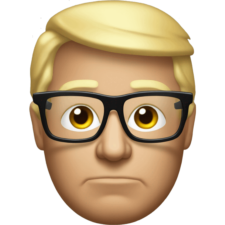 Donald Trump with mlg glasses emoji