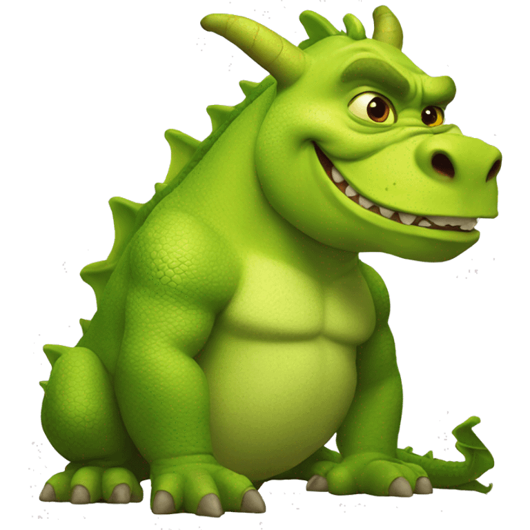 shrek as dragon emoji