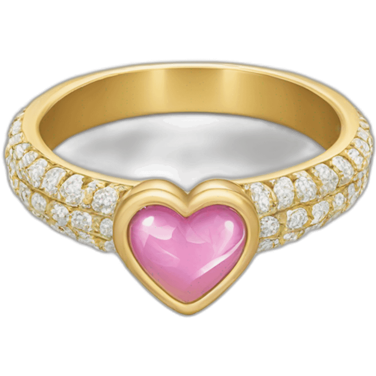 Cœur avec une bague emoji