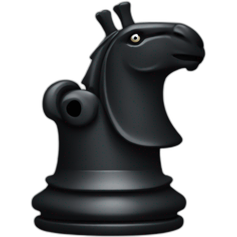 Chess black rook emoji