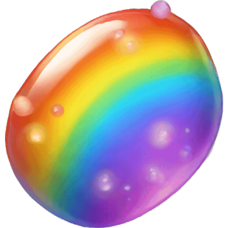 Rainbow bubblegem emoji