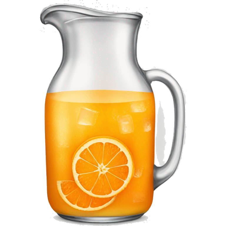 Jug of orange juice with ice emoji