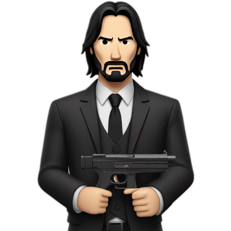 John wick with guns emoji