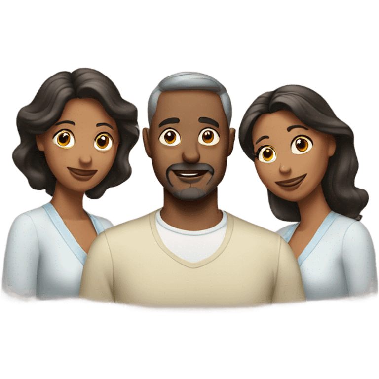 man with two wives emoji