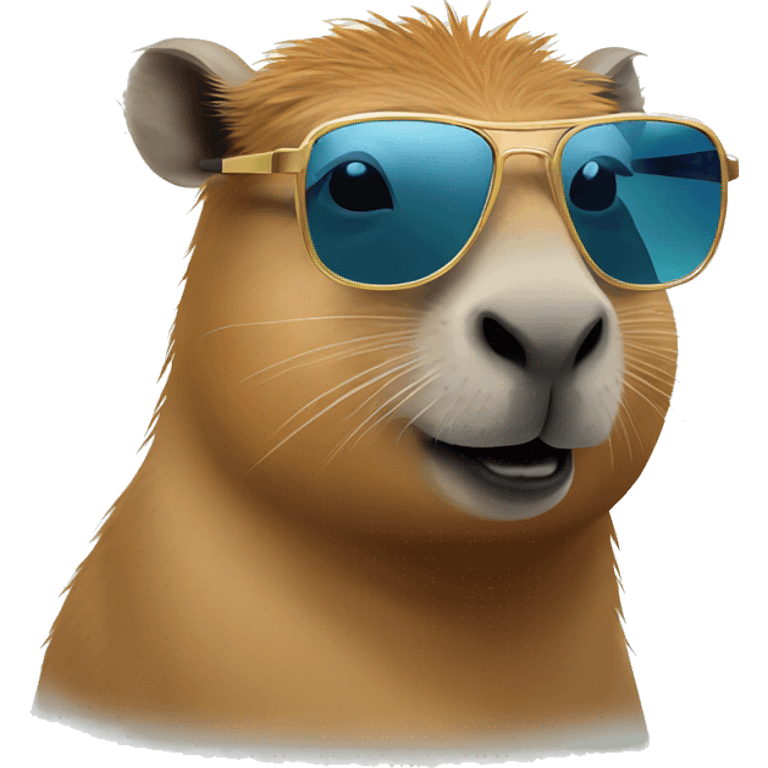 capybara with sunglasses emoji