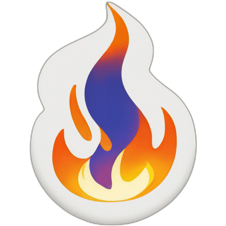 Jira logo on fire emoji