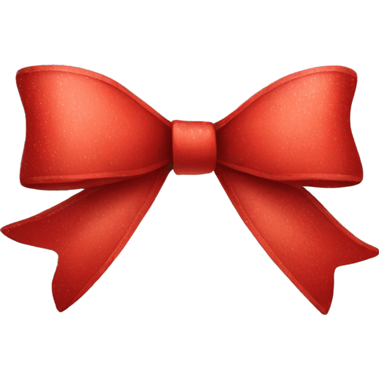 Red Christmas bow emoji