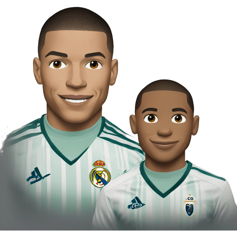 Kylian mbappe with ronaldo emoji