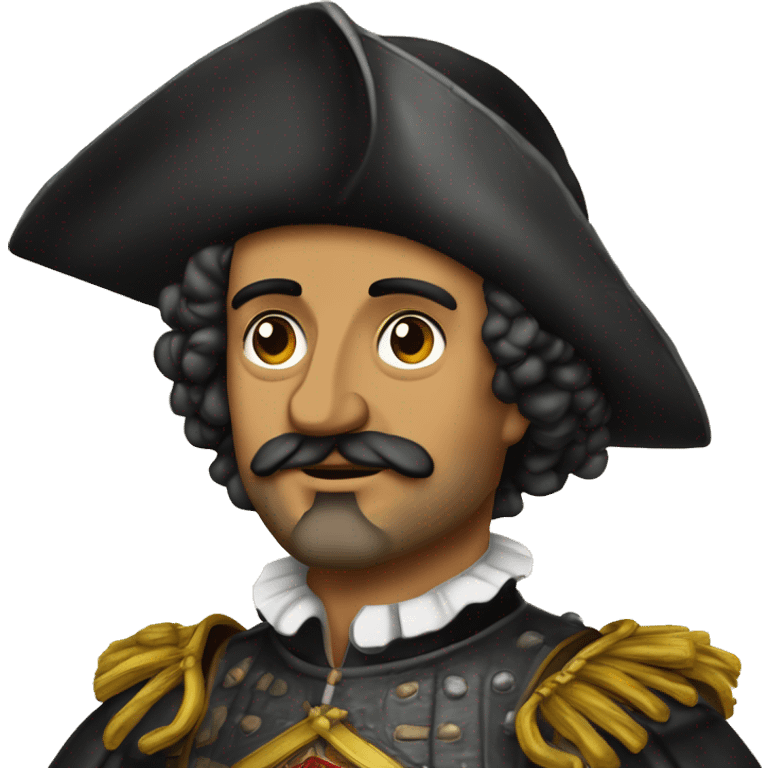 16th century spanish conquistador hernán cortes in his old years emoji