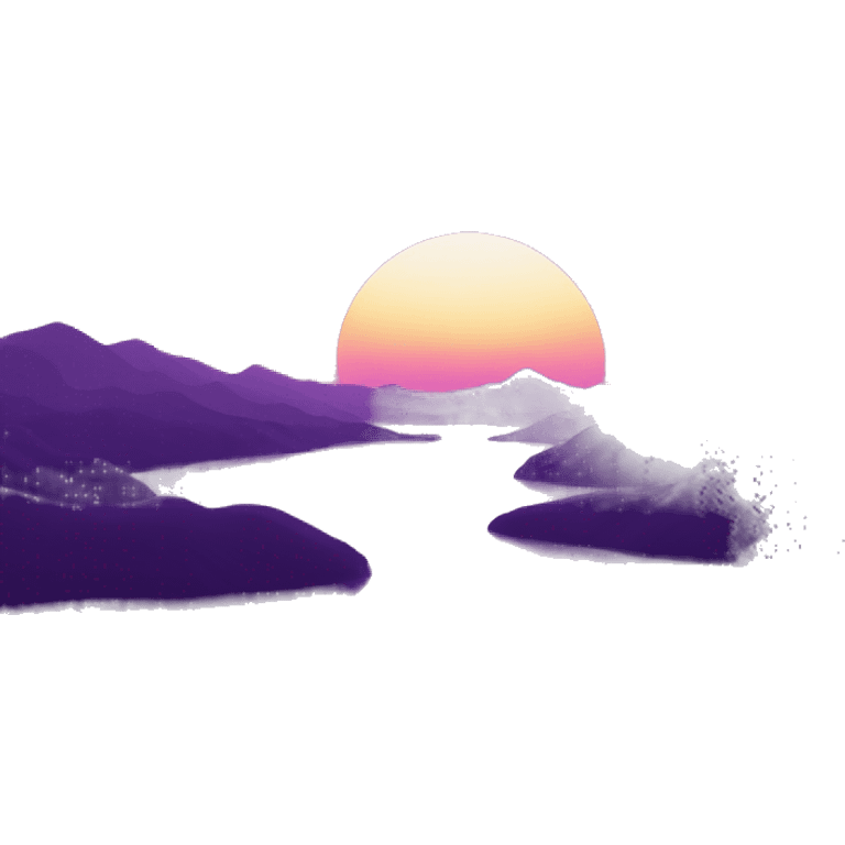 Purple sunset emoji