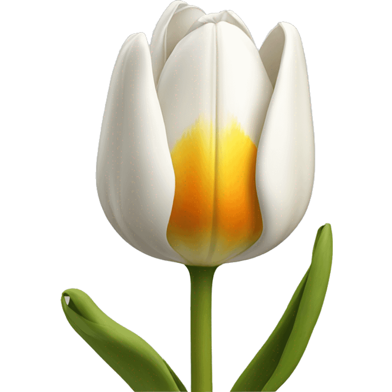 White tulipans  emoji