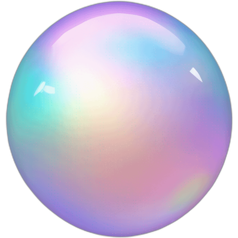 Pastel iridescent orb emoji