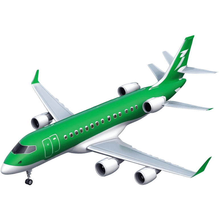 Embraer E-Jet - Embraer (Model Year: 2021) (Iconic colour: Green with white) emoji