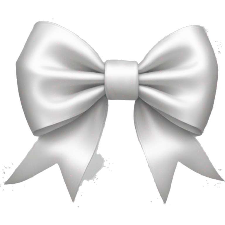 white satin bow emoji