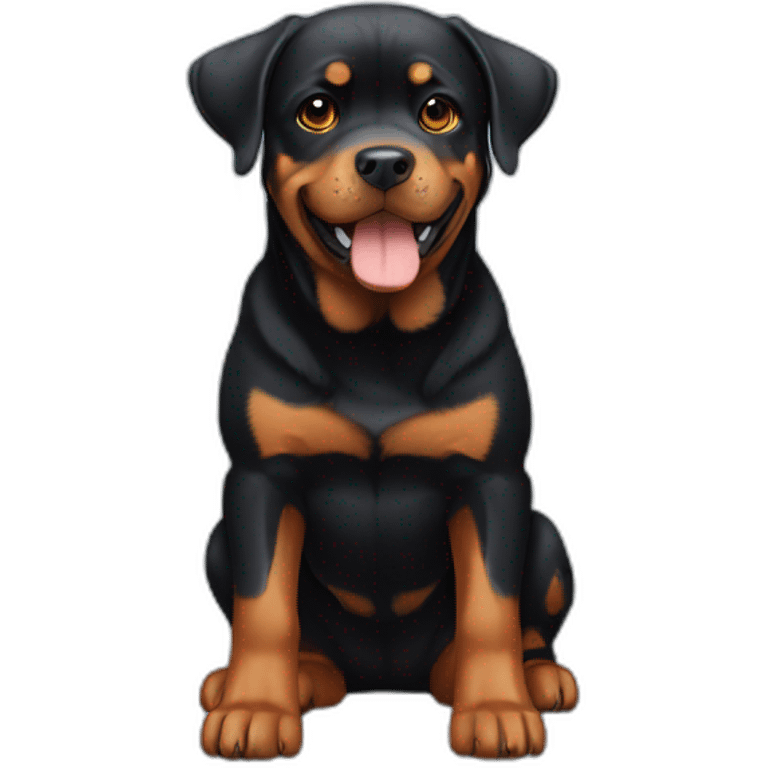 Rotweiler with wings emoji