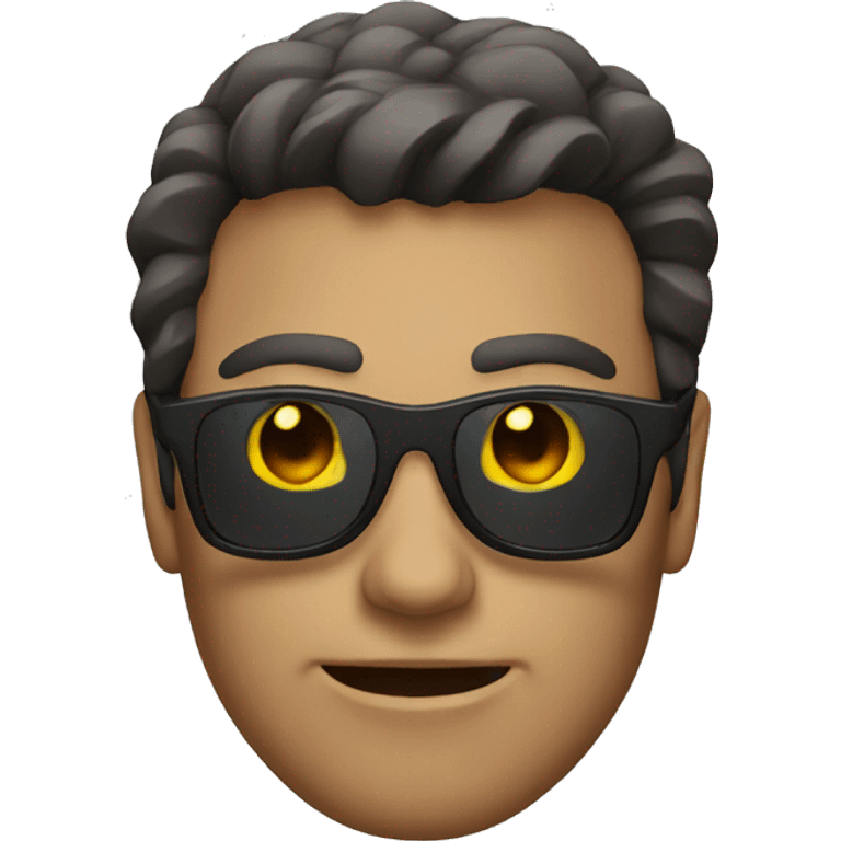 creepy guy with sunglasses on emoji