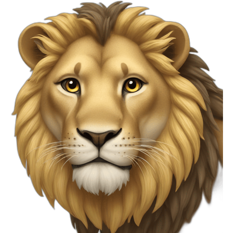 Lion with like emoji