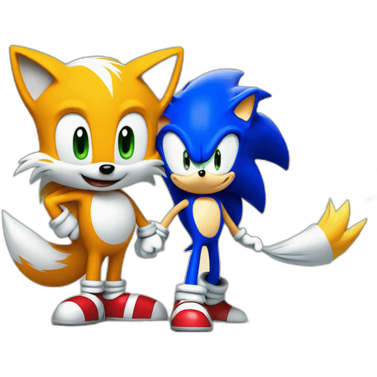 Sonic The Hedgehog Meeting Tails The Fox emoji