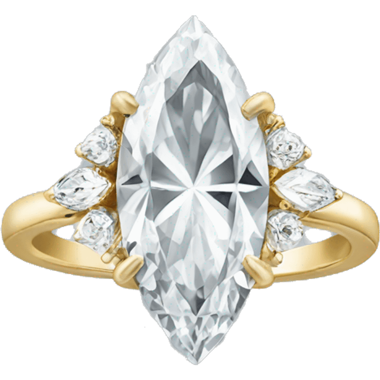 marquise diamond ring  emoji