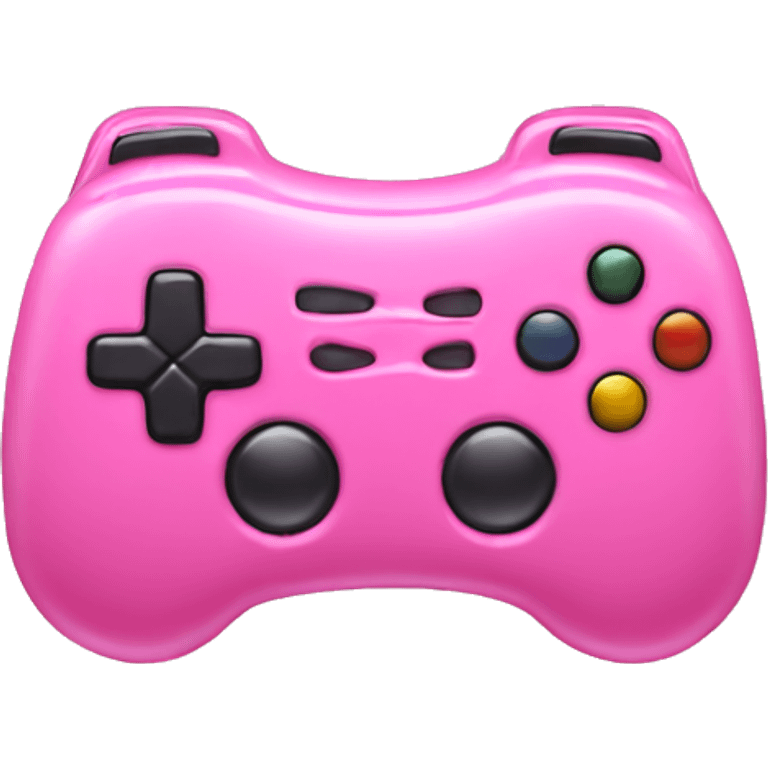 Pink game controller emoji