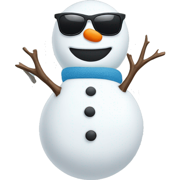 snowman with sunglasses  emoji