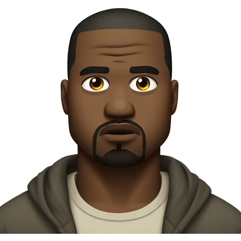 kanye looking frustrated  emoji