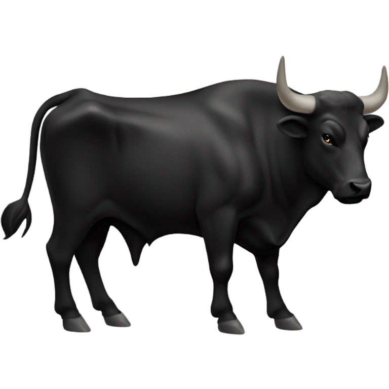 black bull siluete emoji