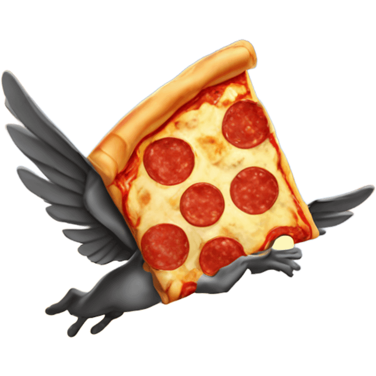 Flying pizza emoji