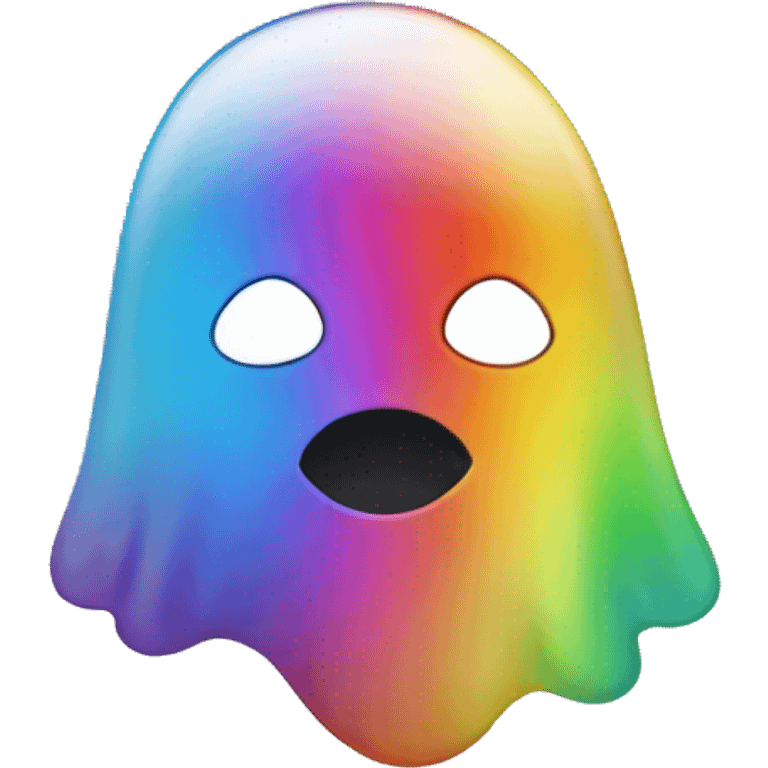 rainbow ghost emoji