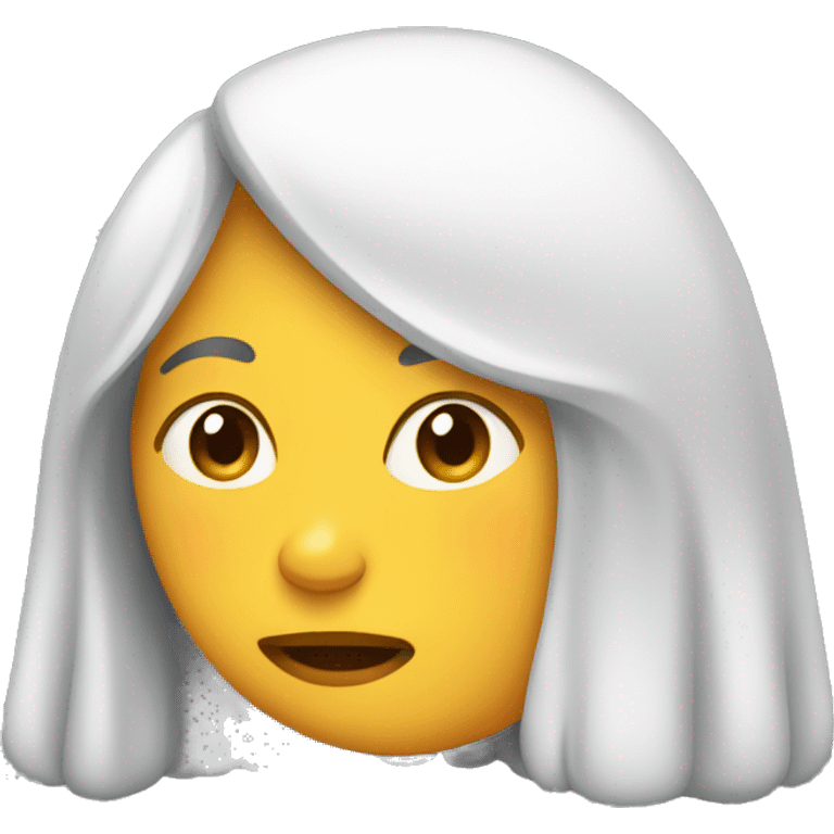 A female version of the melting emoji. emoji