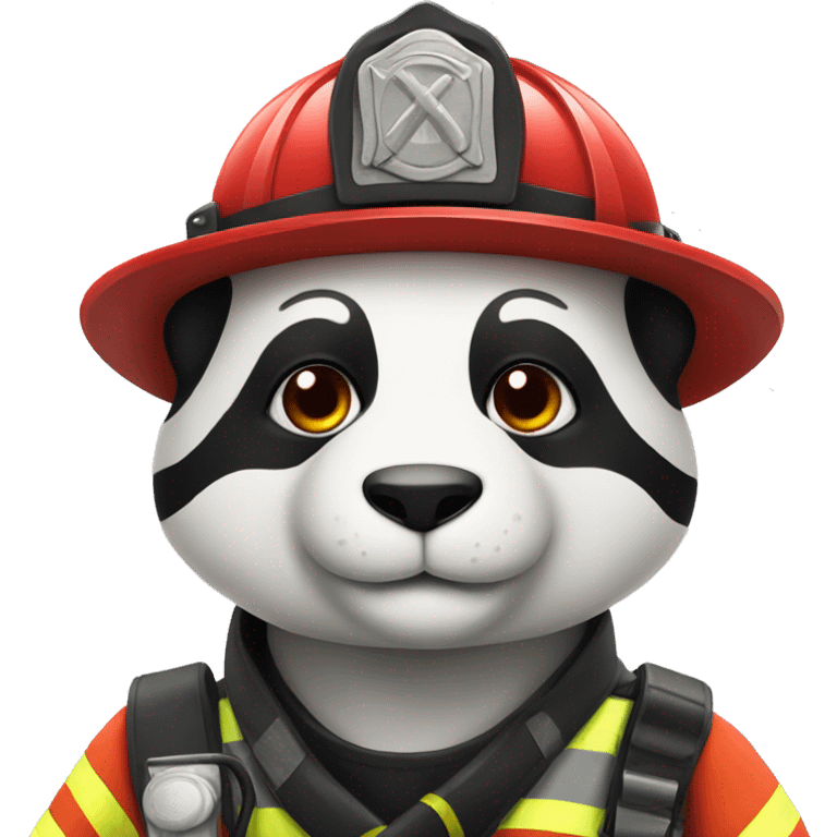 Firefighter panda emoji